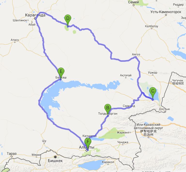 Карта рыбалки караганда