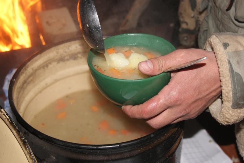 Уха на природе